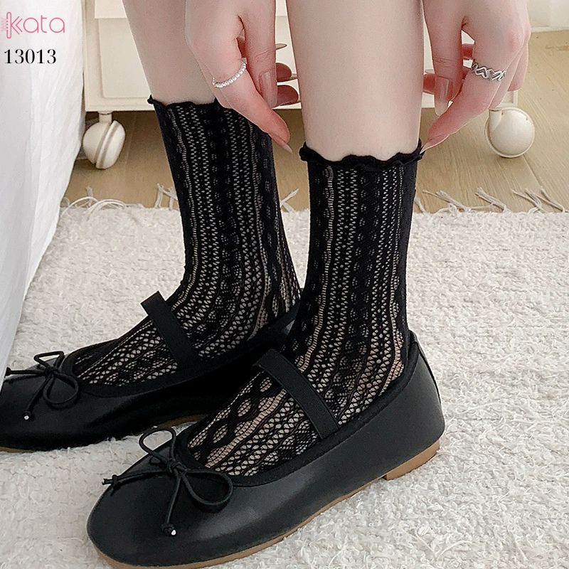 Tất mỏng ren lưới mùa hè,vớ giữa bắp chân phong cách lolita 13013