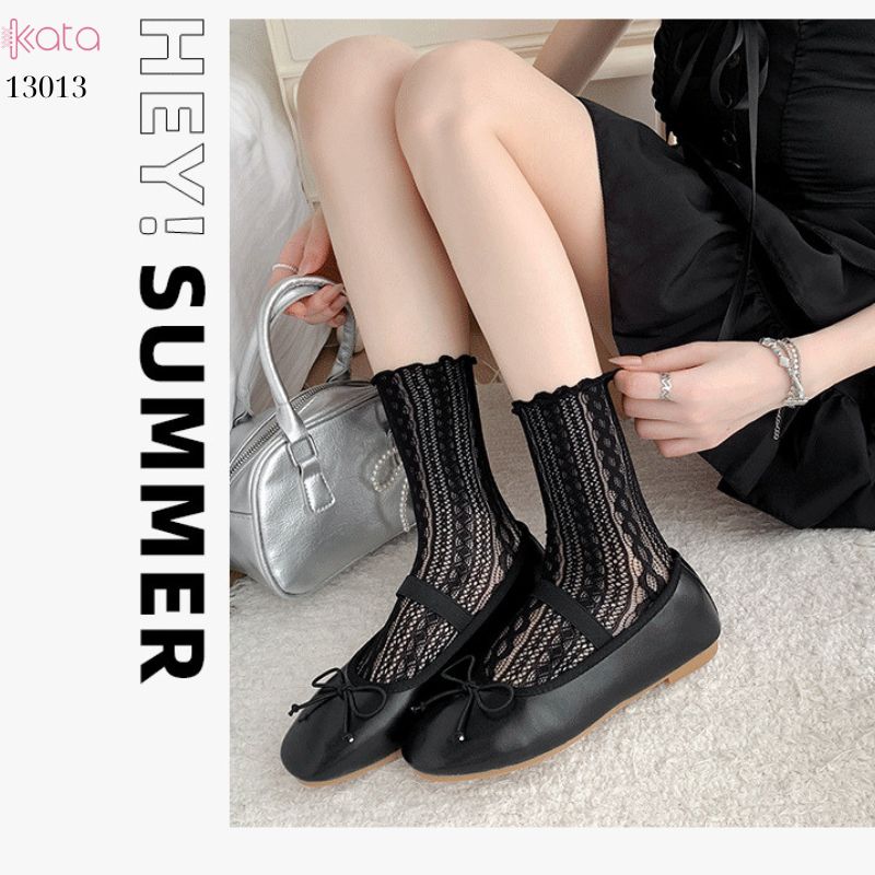 Tất mỏng ren lưới mùa hè,vớ giữa bắp chân phong cách lolita 13013