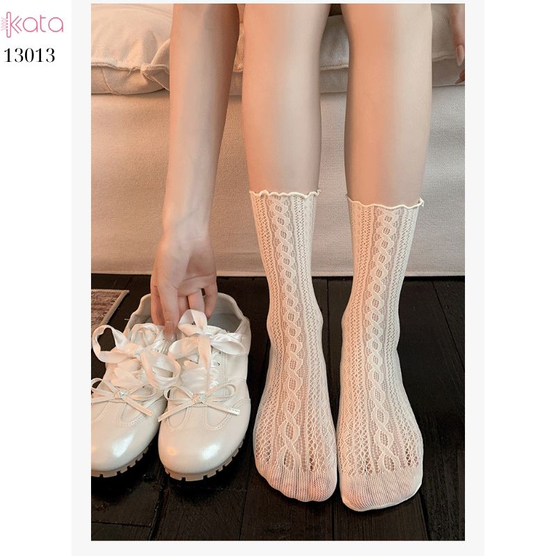 Tất mỏng ren lưới mùa hè,vớ giữa bắp chân phong cách lolita 13013