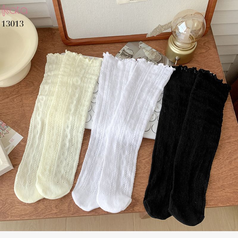 Tất mỏng ren lưới mùa hè,vớ giữa bắp chân phong cách lolita 13013