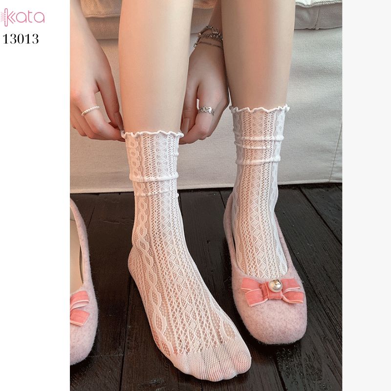 Tất mỏng ren lưới mùa hè,vớ giữa bắp chân phong cách lolita 13013