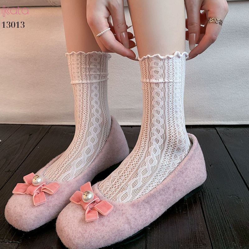 Tất mỏng ren lưới mùa hè,vớ giữa bắp chân phong cách lolita 13013