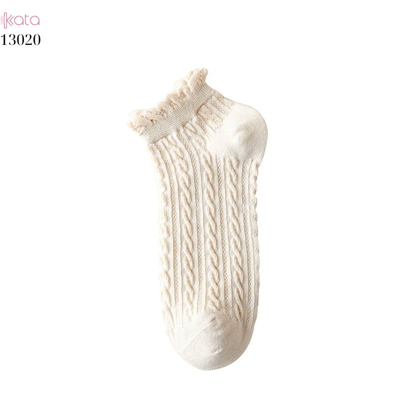 Tất cổ ngắn bông mềm mịn thấm hút mồ hôi,vớ ren dễ thương JK 13020
