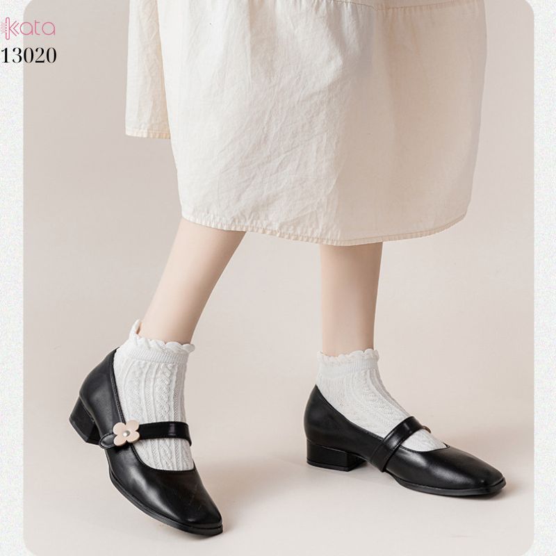 Tất cổ ngắn bông mềm mịn thấm hút mồ hôi,vớ ren dễ thương JK 13020