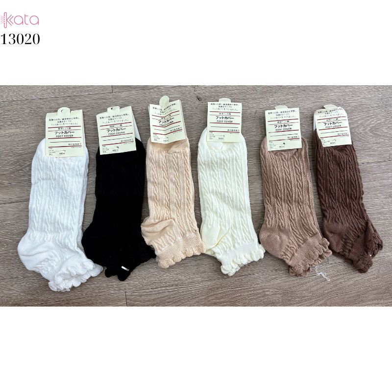 Tất cổ ngắn bông mềm mịn thấm hút mồ hôi,vớ ren dễ thương JK 13020