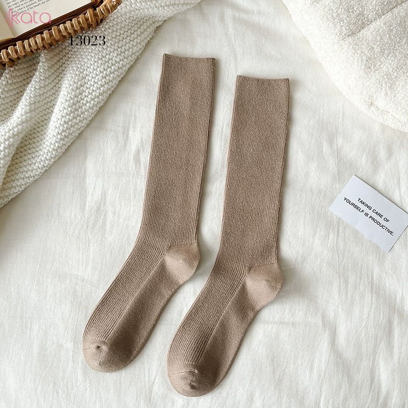 Tất bắp chân vải Cashmere chất lượng cao,vớ dày thu đông 13023