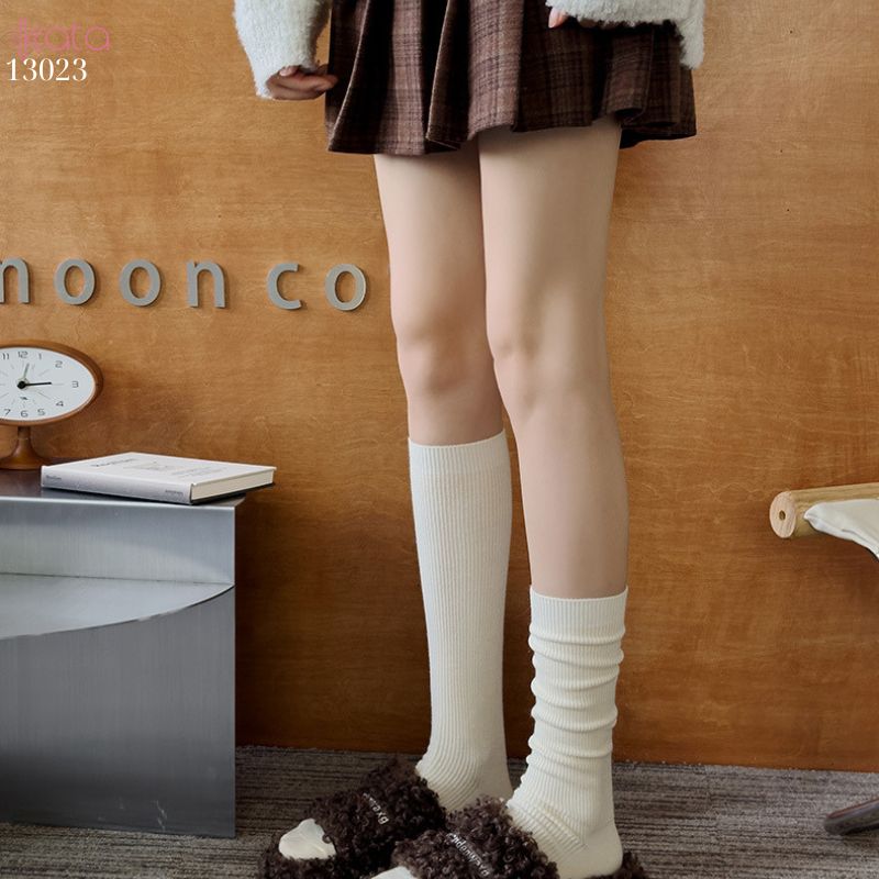 Tất bắp chân vải Cashmere chất lượng cao,vớ dày thu đông 13023
