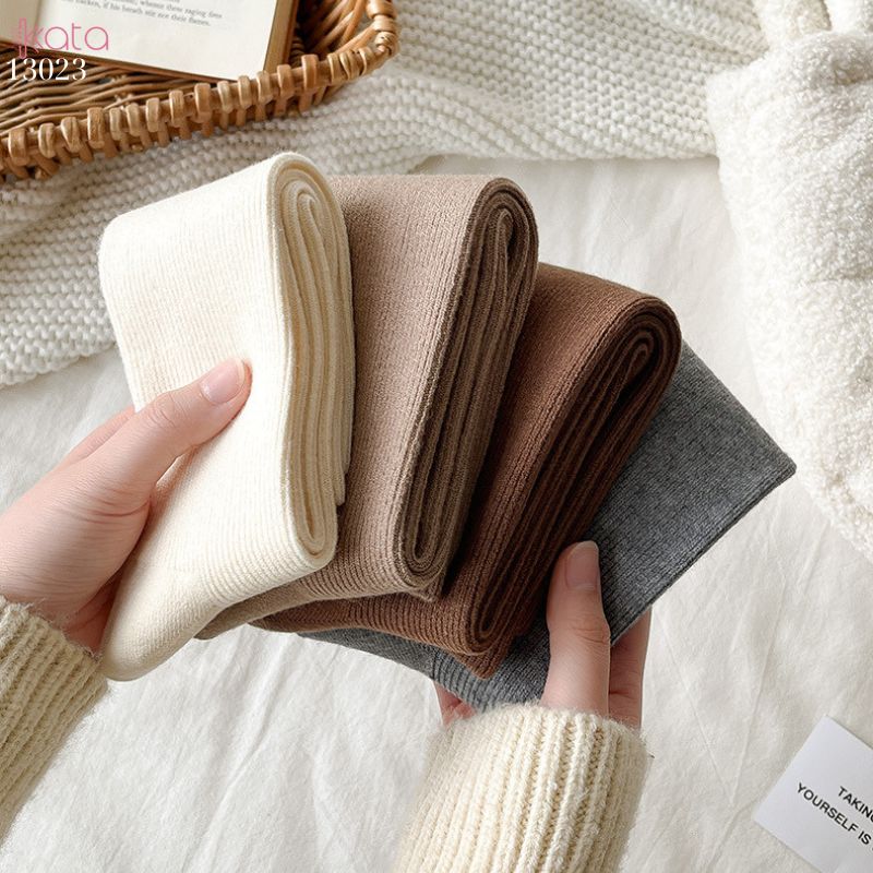 Tất bắp chân vải Cashmere chất lượng cao,vớ dày thu đông 13023