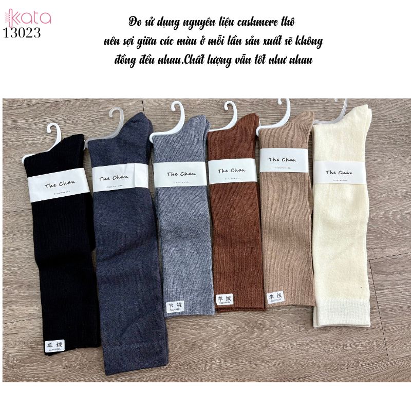 Tất bắp chân vải Cashmere chất lượng cao,vớ dày thu đông 13023