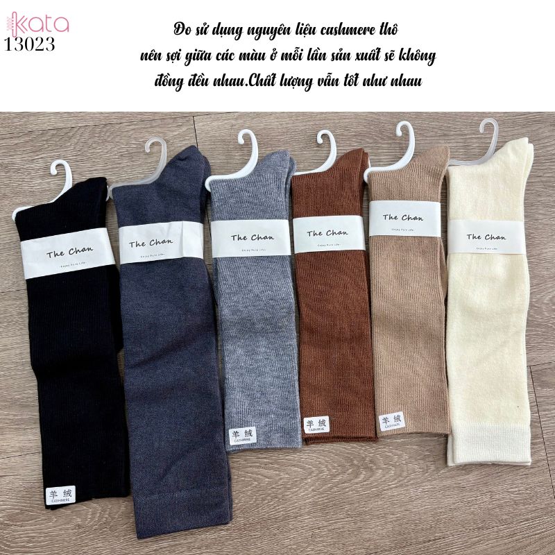 Tất bắp chân vải Cashmere chất lượng cao,vớ dày thu đông 13023