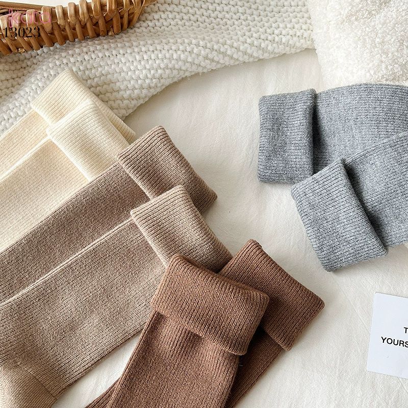 Tất bắp chân vải Cashmere chất lượng cao,vớ dày thu đông 13023