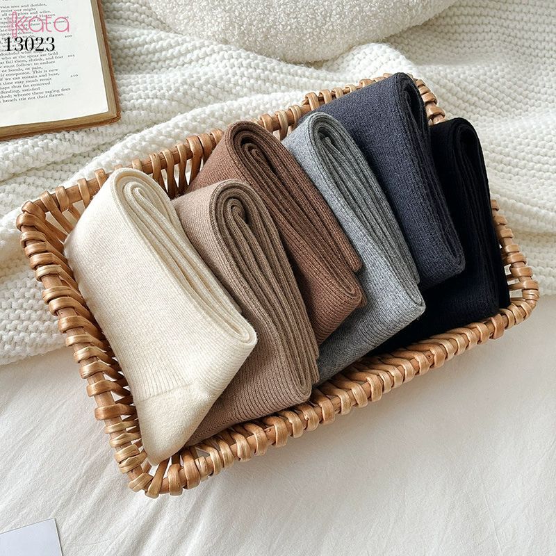 Tất bắp chân vải Cashmere chất lượng cao,vớ dày thu đông 13023
