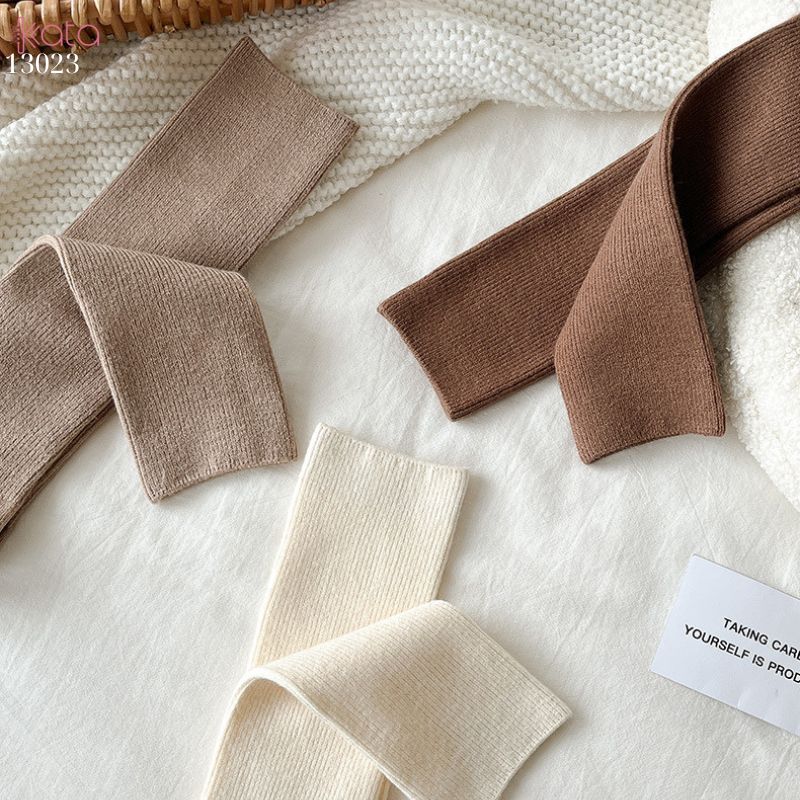 Tất bắp chân vải Cashmere chất lượng cao,vớ dày thu đông 13023