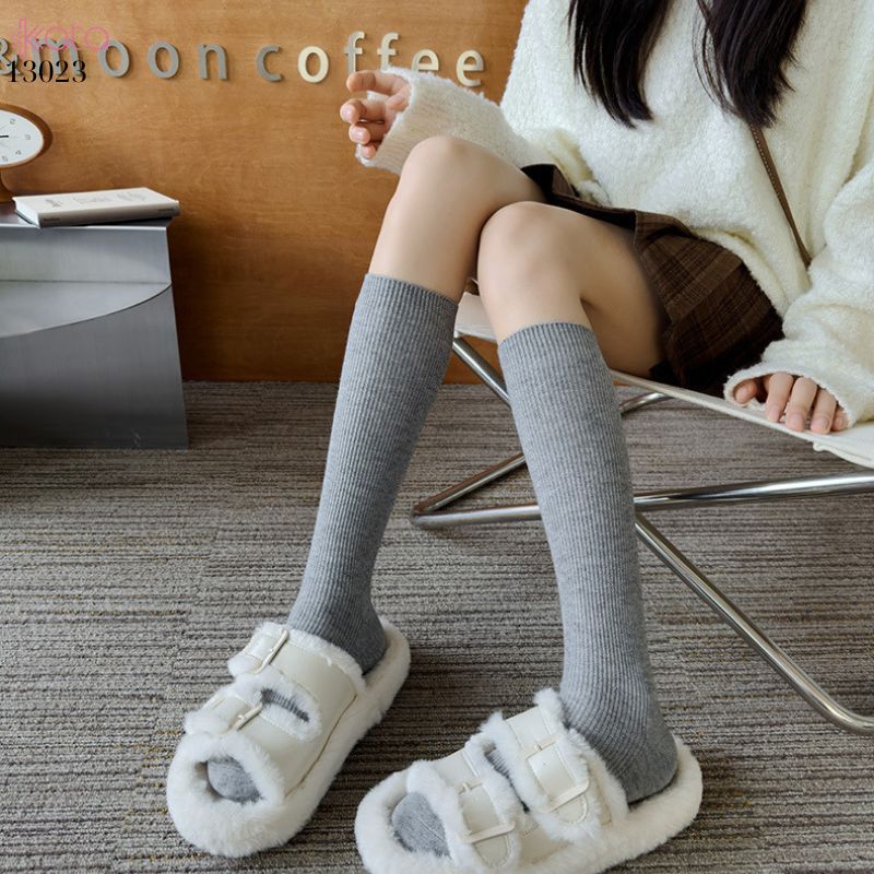 Tất bắp chân vải Cashmere chất lượng cao,vớ dày thu đông 13023
