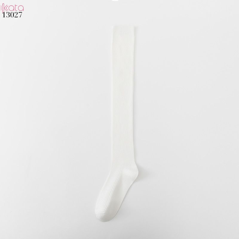 Tất dệt kim thu đông qua gối,vớ cotton nguyên chất sọc dọc nữ 13027
