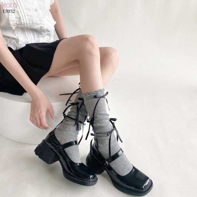 Tất nơ bắp chân mùa xuân thu phong cách preppy JK 13032 Tất nơ bắp chân mùa xuân thu phong cách preppy JK 13032
