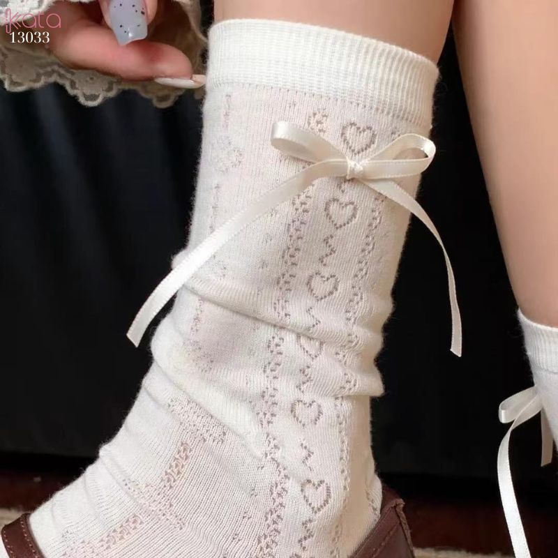 Tất lưới mỏng thoáng khí mùa hè,vớ nữ giữa bắp chân dễ thương 13033