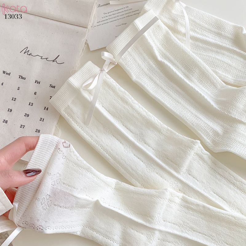 Tất lưới mỏng thoáng khí mùa hè,vớ nữ giữa bắp chân dễ thương 13033