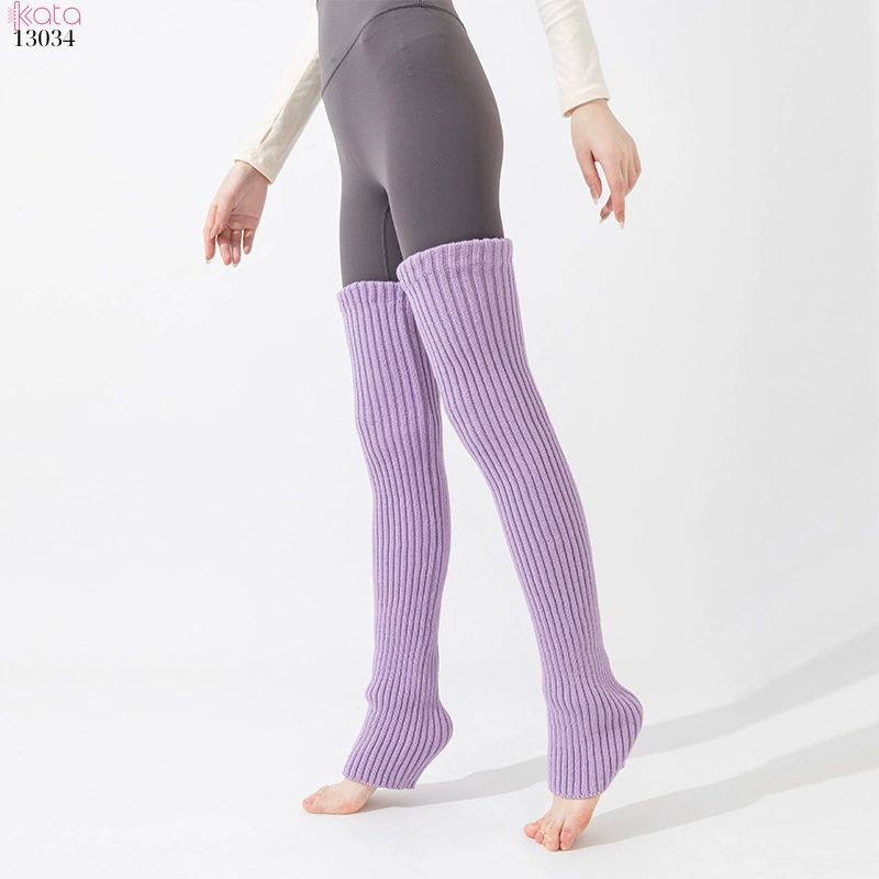 Ống tất sợi len dệt kim dài đan phẳng ấm áp, tất bắp chân yoga mùa thu đông dày của nữ 13034 Ống tất sợi len dệt kim dài đan phẳng ấm áp, tất bắp chân yoga mùa thu đông dày của nữ 13034
