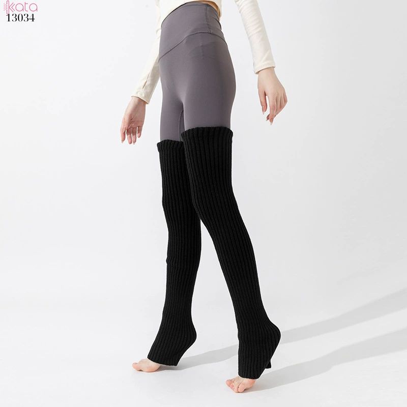 Ống tất sợi len dệt kim dài đan phẳng ấm áp, tất bắp chân yoga mùa thu đông dày của nữ 13034 Ống tất sợi len dệt kim dài đan phẳng ấm áp, tất bắp chân yoga mùa thu đông dày của nữ 13034