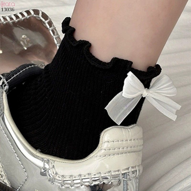 Tất nơ ren thoáng mát mùa hè,vớ ngắn nữ dễ thương 13036