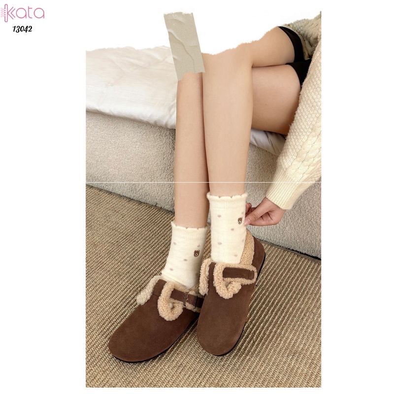 Tất nhung dày mùa thu và mùa đông ấm áp,vớ ngủ ấm áp giữa bắp chân 13042