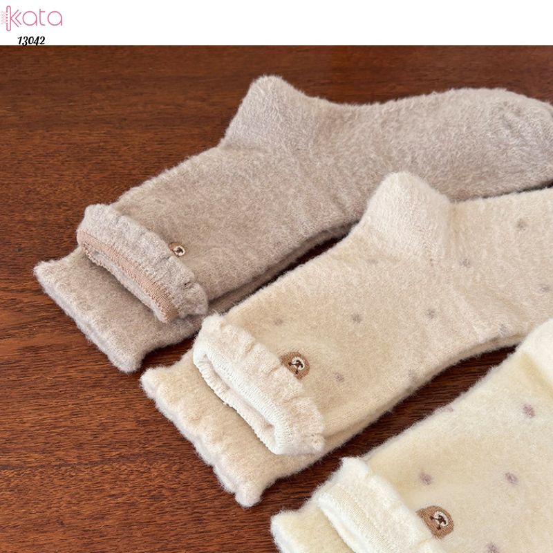 Tất nhung dày mùa thu và mùa đông ấm áp,vớ ngủ ấm áp giữa bắp chân 13042