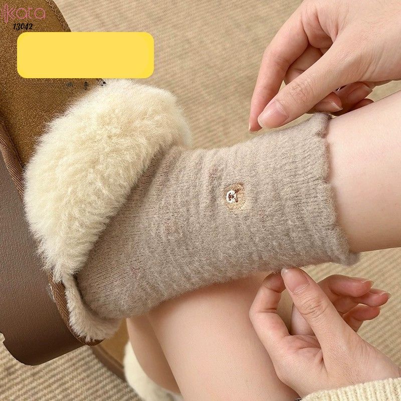 Tất nhung dày mùa thu và mùa đông ấm áp,vớ ngủ ấm áp giữa bắp chân 13042