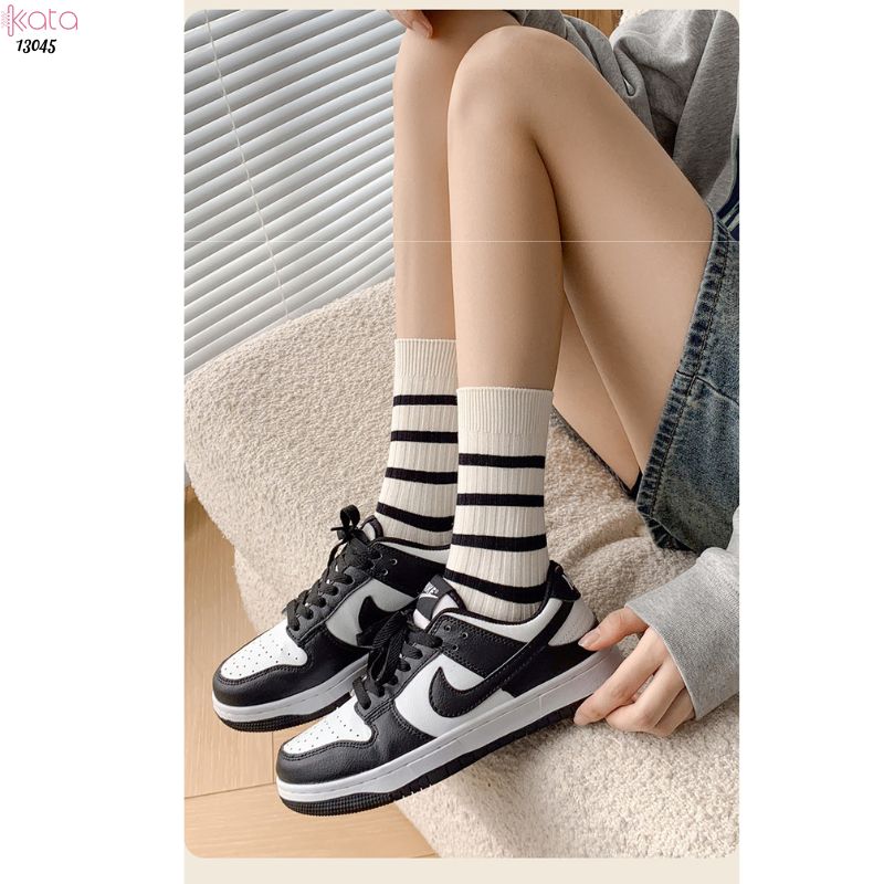 Tất bông thu đông thoải mái và thấm hút mồ hôi, tất cotton đa năng dành cho sinh viên, vớ thể thao thông thường 13045