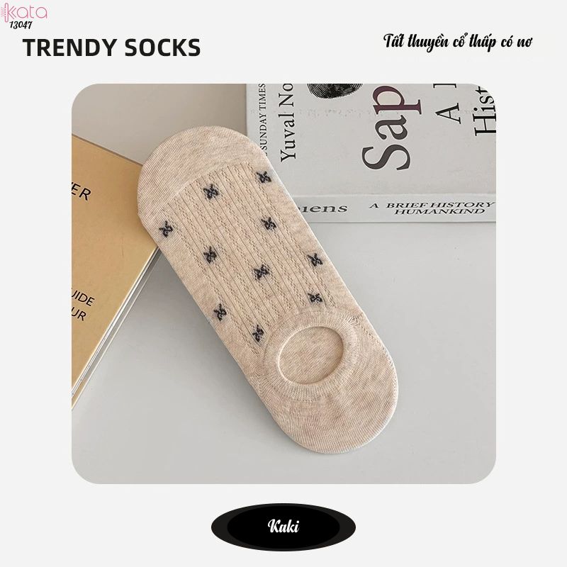 Tất bông lưới thoáng mát thấm hút mồ hôi,vớ thuyền vô hình 13047