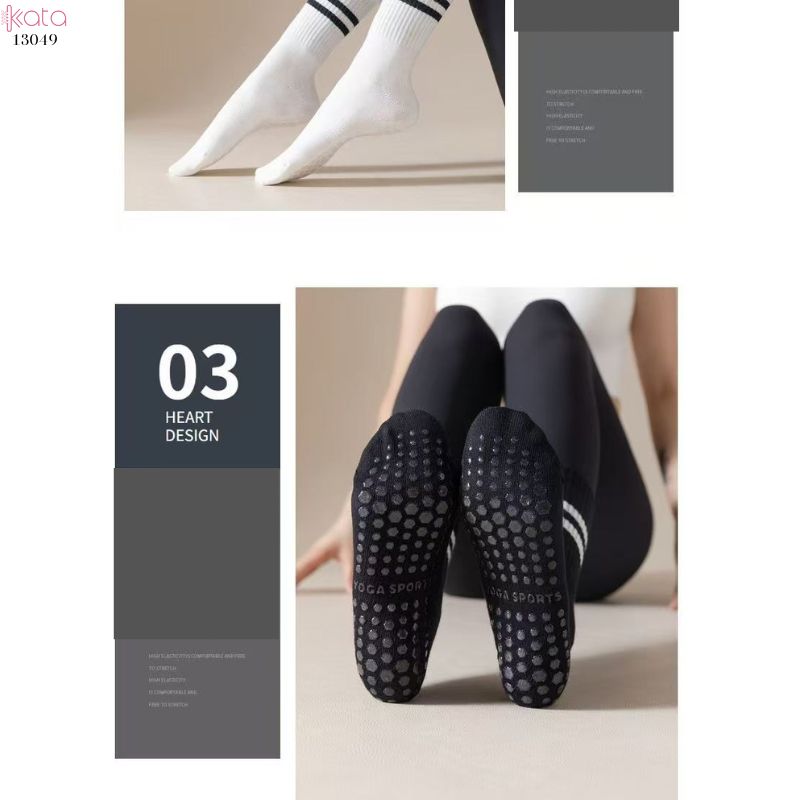 Tất Yoga chống trượt, vớ Pilates thể dục thể thao chạy nhảy dây 13049