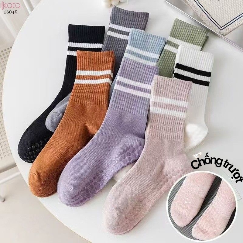 Tất Yoga chống trượt, vớ Pilates thể dục thể thao chạy nhảy dây 13049