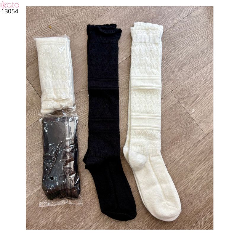 Tất len ấm thu đông,vớ bắp chân đi bốt phong cách cổ điển Nhật Bản 13054