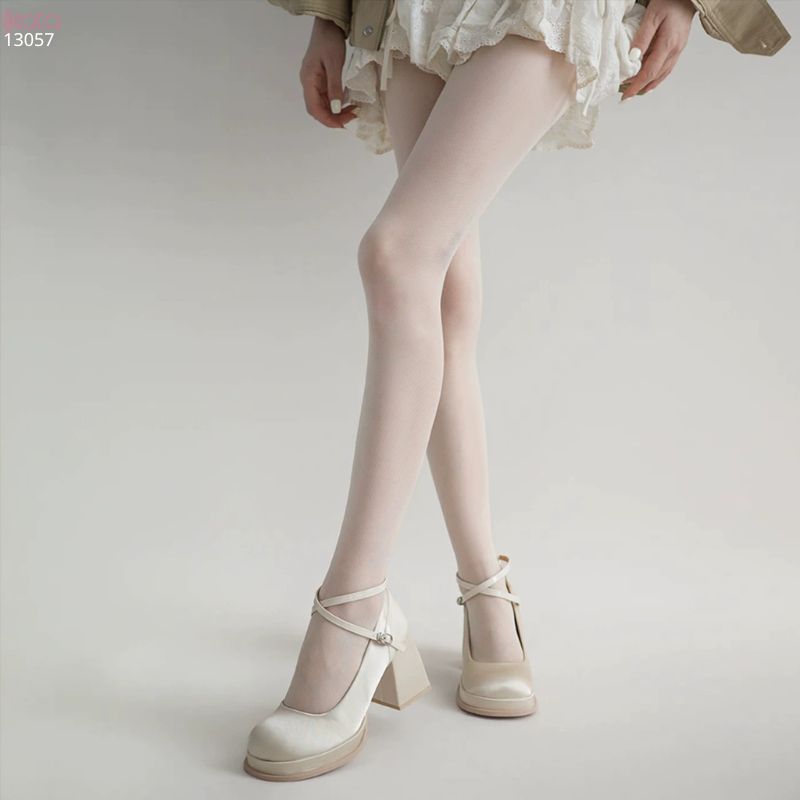 Quần tất lưới lụa hình kim cương mỏng mùa thu co giãn cao 13057