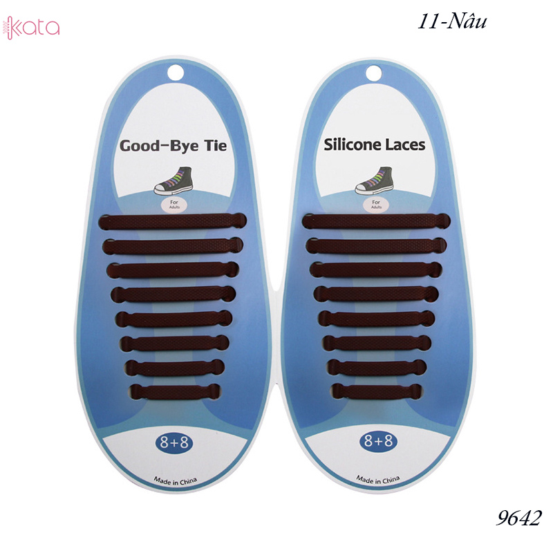Dây giày Silicone 9642 ( 16 dây)