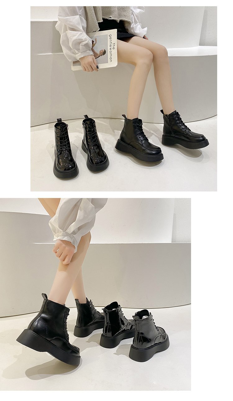 Giày boots da nữ ( da bóng ) 11315