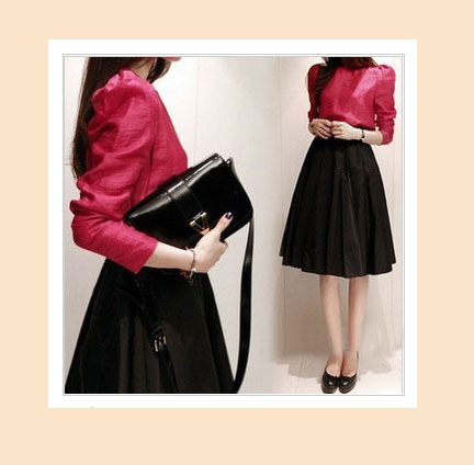 Chân váy dáng dài đai eo màu đen | Thời trang chabelita