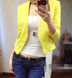 Áo vest H&M màu vàng