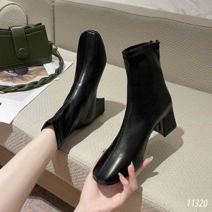 Giày boots da cao gót nữ 11320