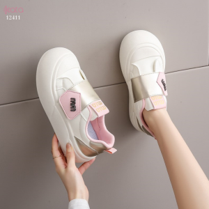 Giày thể thao khóa dán,giày tăng chiều cao phong cách Hàn Quốc 12411
