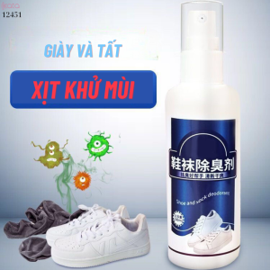 Chai xịt khử mùi giày,tất,tủ giày,khử trùng nhanh chóng 12451