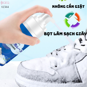 Bọt tẩy rửa giày trắng không cần giặt,chăm sóc giày trắng thể thao,bóng rổ,giày thường ngày 12564