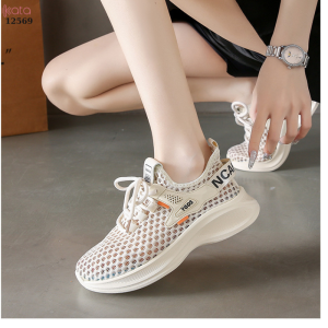 Giày thể thao vải dệt lưới thoáng khí ,giày sinh viên phong cách Hàn Quốc 12569