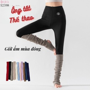 Ống tất giữ ấm qua đầu gối(vải Hàn),ống tất thể thao yoga thu đông 12598