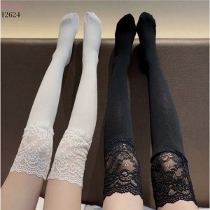 Tất ren qua đầu gối, tất bốt dài, tất giảm béo thu đông cho nữ 12624