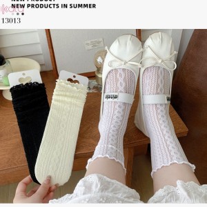 Tất mỏng ren lưới mùa hè,vớ giữa bắp chân phong cách lolita 13013
