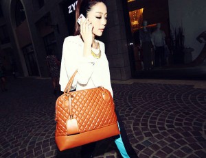 Túi xách bản to sang trọng màu nâu