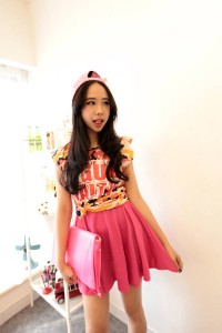 Váy đầm xếp ly voan màu hồng