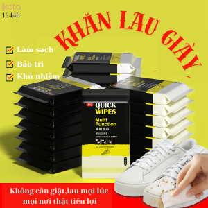 Khăn lau giày thể thao,giày da,túi da,khăn ướt lau sạch dùng 1 lần tiện lợi 12446