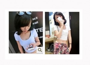 Áo crop top trắng